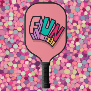 Raquette De Pickleball Stylo Cool Colorful "Fun" Girly Pink Sports
