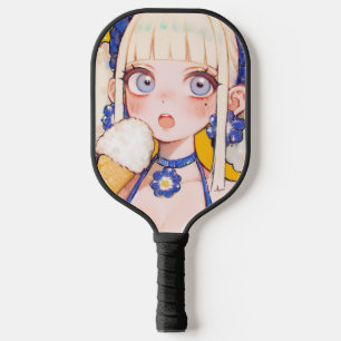 Raquette De Pickleball Sunny Scoop Anime Girl avec Vanilla Cone
