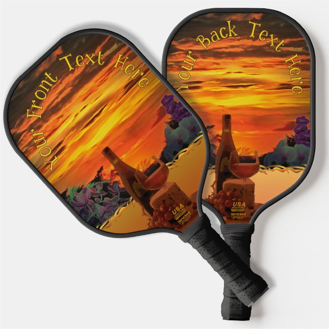 Raquette De Pickleball Sunset Plaza Marina Vin & Fromage 2584 (Créateur téléchargé)