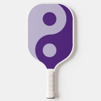 Raquette De Pickleball Symbole Yin Yang violet royal et clair