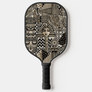 Raquette De Pickleball Symboles historiques anciens Style de tatouage