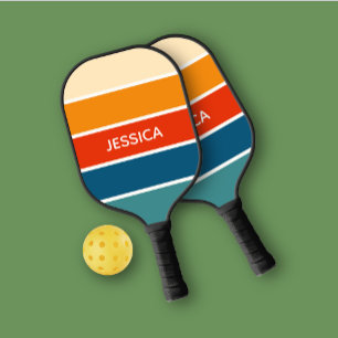Raquette De Pickleball Tendance Retro Striped Personal