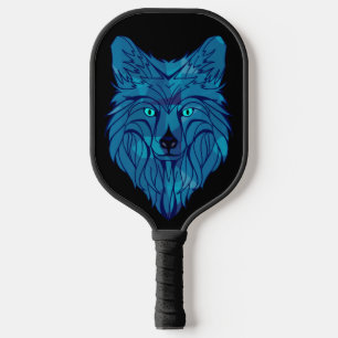Raquette De Pickleball Tête de loup bleu Poly