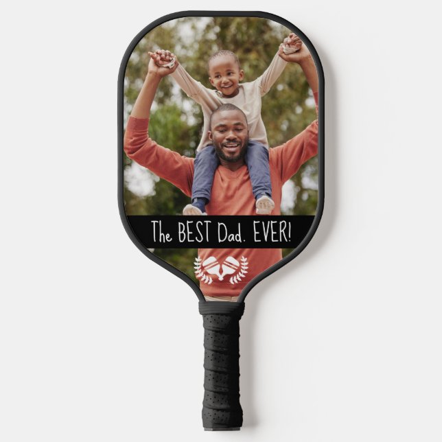 Raquette De Pickleball 😁 😍 texte et photo personnalisés recto-verso (Recto)
