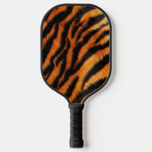 Raquette De Pickleball Tigre noir orange rayures et zèbre