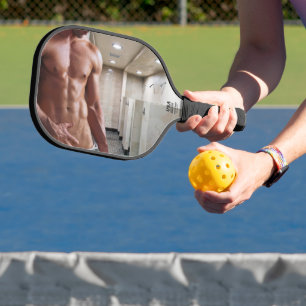 Raquette De Pickleball Torse d'homme musclé torse nu sixpack de SlipperyJ