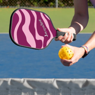Raquette De Pickleball Trait Zèbre Retro Personnalisé Lignes Vastes Magen