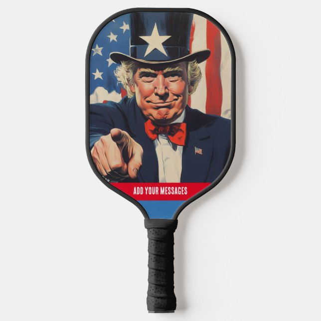 Raquette De Pickleball Trending Custom Message Trump 2024 (Recto)