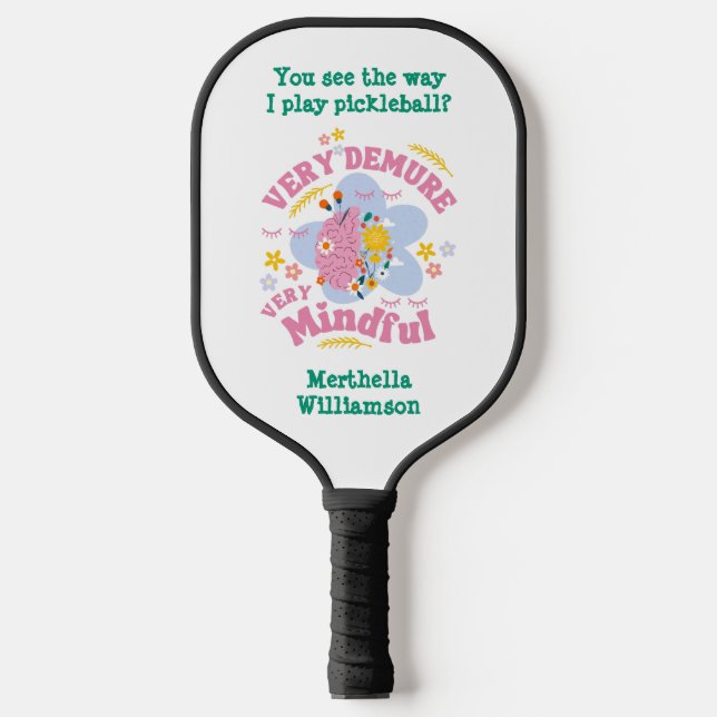 Raquette De Pickleball TRÈS DÉMOCRATIQUE Floral (Recto)