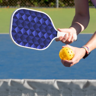 Raquette De Pickleball Triangles bleus texturés