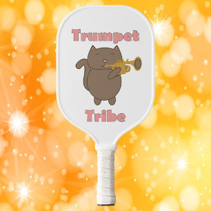 Raquette De Pickleball Tribu Trompette Chat Kawaii Rose