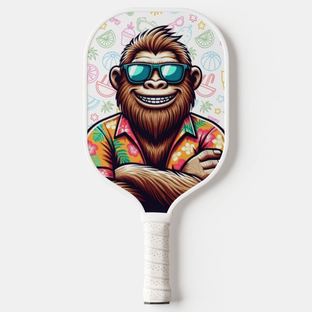 Raquette De Pickleball Tropical/beach yeti/bigfoot (Recto)