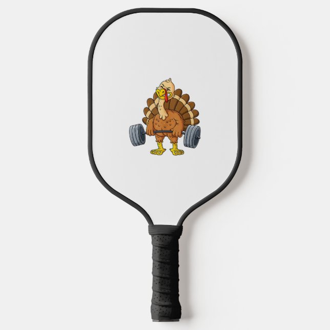 Raquette De Pickleball Turquie Deadlift Funny Thanksgiving Day Fitness We (Recto)