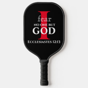 Raquette De Pickleball Typographie Bible Verset ● Je Ne Crainte Personne