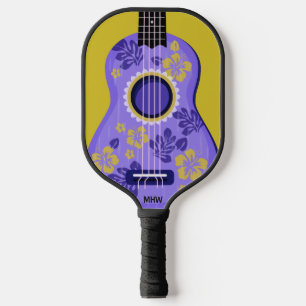 Raquette De Pickleball Ukulele monogramme personnalisé