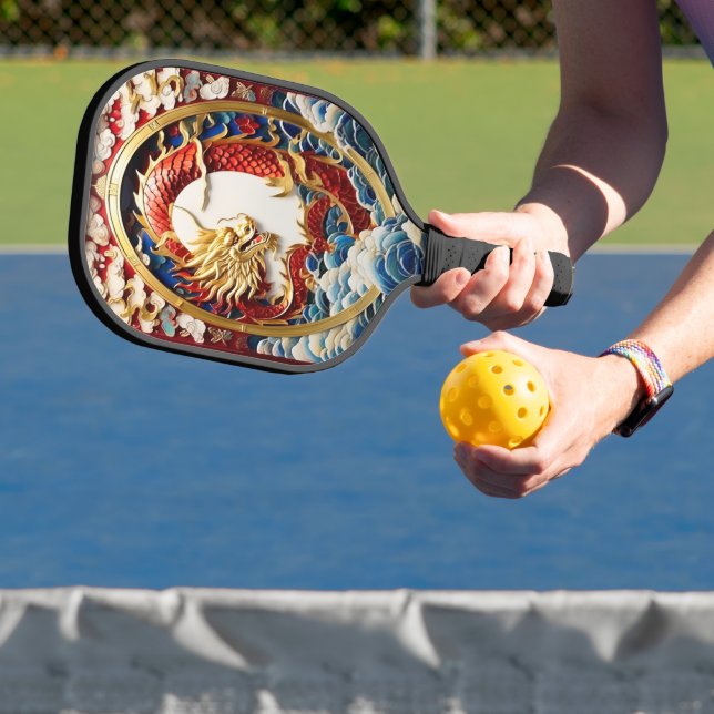Raquette De Pickleball Un dragon à souffle de feu intelligence artificiel (Insitu)