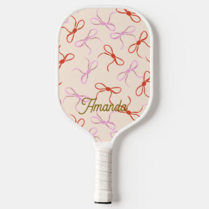 Raquette De Pickleball Vaches roses - Coquette rouge et rose Preppy esthé