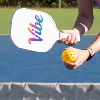 Raquette De Pickleball Vibe Rainbow Script Pickleball Paddle –