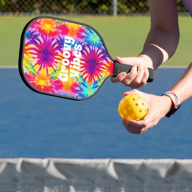 Raquette De Pickleball Vibes super Tie Dye personnalisable (Insitu)