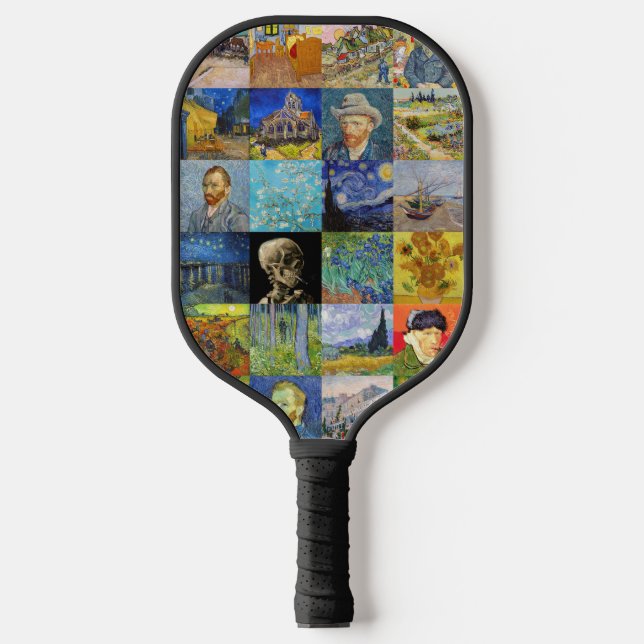 Raquette De Pickleball Vincent van Gogh - chefs-d'oeuvre Mosaic Patchwork (Recto)