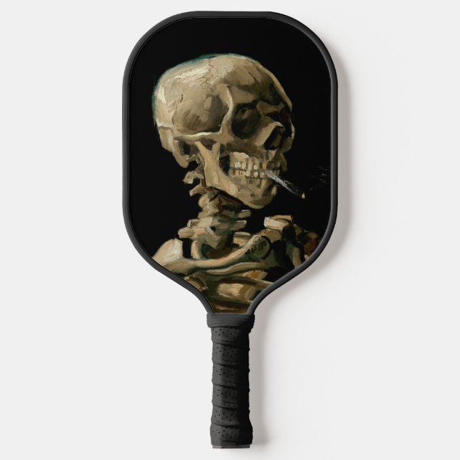 Raquette De Pickleball Vincent van Gogh - Crâne avec cigarette brûlante (Recto)