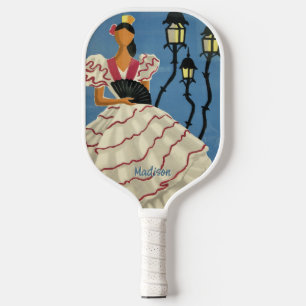 Raquette De Pickleball Vintage Italie Travel nom personnalisé