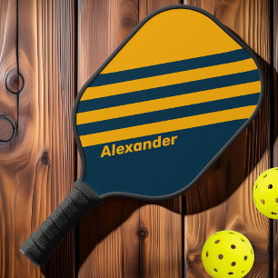 Raquette De Pickleball Vintage Sport Marée au Clair de Lune Double Rayure