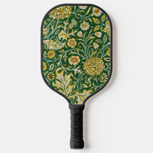 Raquette De Pickleball Vintage William Morris Cherwell Vert Floral Art