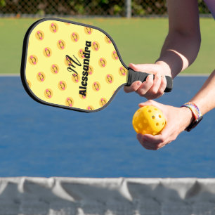 Raquette de Pickleball visage souriant heureux