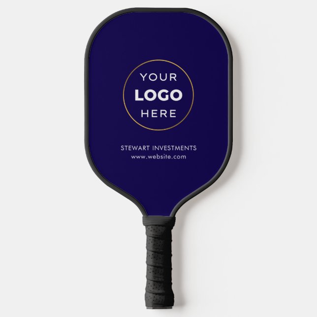 Raquette De Pickleball Votre logo Entreprise Marine Bleue (Recto)