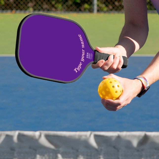 Raquette De Pickleball Votre nom sur Pickleball Pickleball Plat Purple (Insitu)