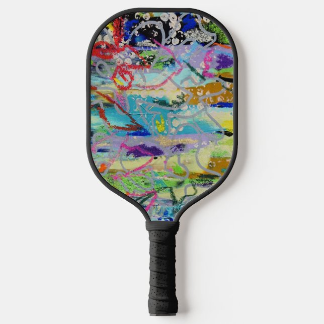 Raquette De Pickleball Warm Layers by Lydia's Art Sangria (Recto)
