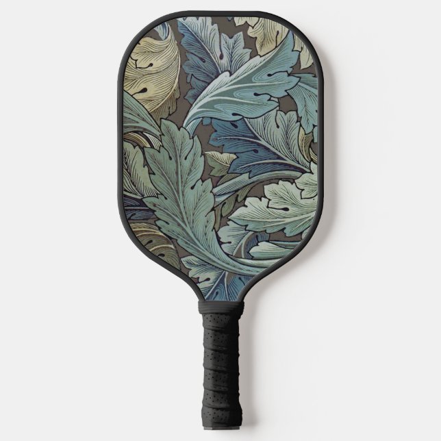 Raquette De Pickleball William Morris Acanthus Sage Fleur Floral Botaniqu (Recto)