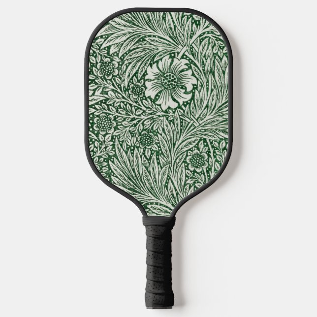 Raquette De Pickleball william morris marigold vert fleurs florales wallp (Recto)