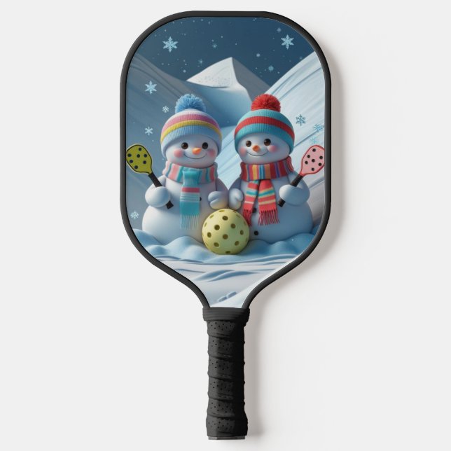 Raquette De Pickleball Winter Wonderland Pickleball - Snowy Fun sur la Co (Recto)