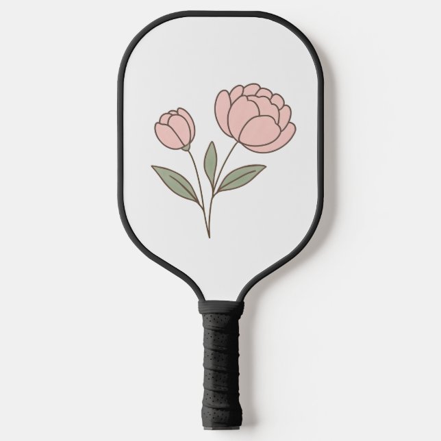 Raquette De Pickleball Wonky Zoo Peonies Pickleball Paddle (Recto)