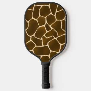 Raquette De Pickleball Zones de girafe Sauvage Safari Peau animal Imprime