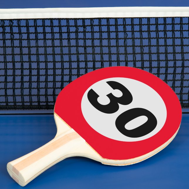 Raquette De Ping Pong 30 Jahre Geburtstag Tischtennis Schläger (Insitu)