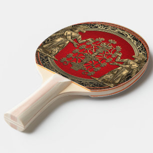 Raquette De Ping Pong [310] Deux Ninurtas d'or avec arbre de vie
