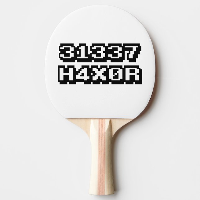 RAQUETTE DE PING PONG 31337 H4X0R (Devant)
