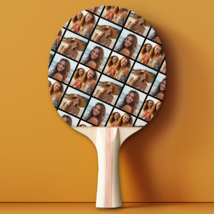 Raquette De Ping Pong 3 Collage photo - Motif décalé - Noir