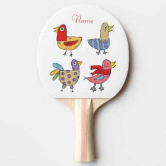 Raquette De Ping Pong 4 Oiseaux amusants Thunder_Cove