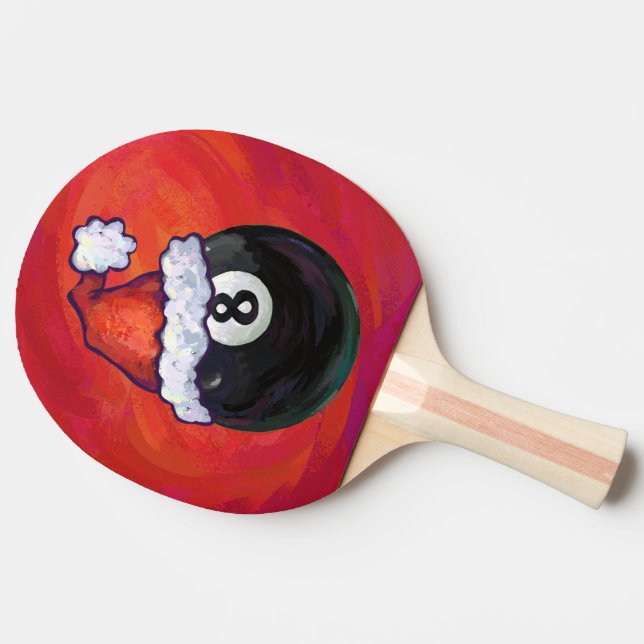Raquette De Ping Pong 8 Balle Noël Casquette rouge (Côté)