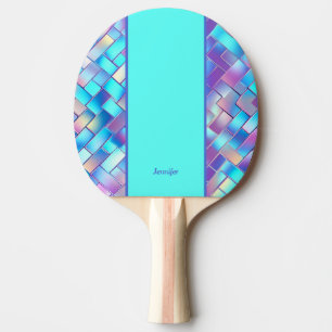 Raquette de ping pong à impression holographique a