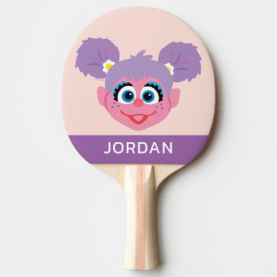 Raquette De Ping Pong Abby Cadabby   Face de fleurs   Ajouter Votre Nom