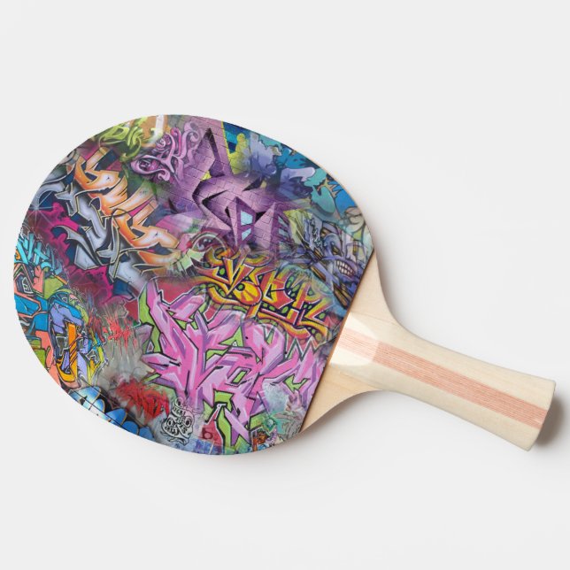 Raquette De Ping Pong Abrégé sur frais art de rue de graffiti (Côté)