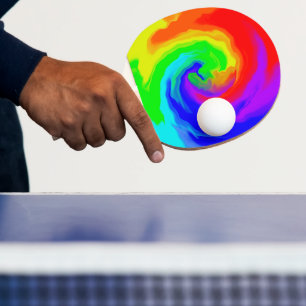 Raquette De Ping Pong Abstraite vague de chaleur vive