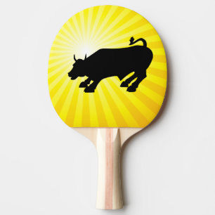 Raquette De Ping Pong Accuser Black Bull de Wall Street
