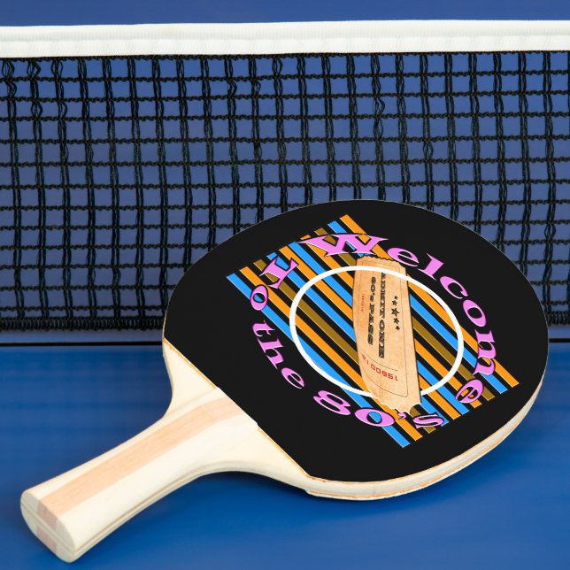 Raquette De Ping Pong Admettre un ticket - dans les années 80 (Insitu)