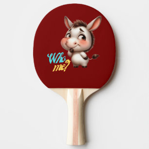 Raquette De Ping Pong Adorable âne pour Noël 2024 - Cadeau parfait